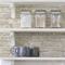 InHome White Washed Denver Brick Peel & Stick Wallpaper